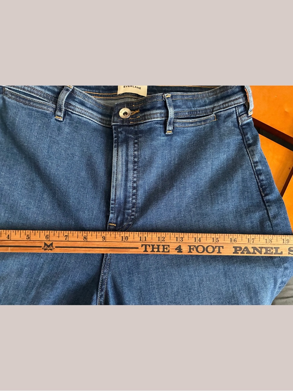 Everlane high key jean wide-leg high rise stretch women’s 30r indigo y2k retro - Picture 7 of 13